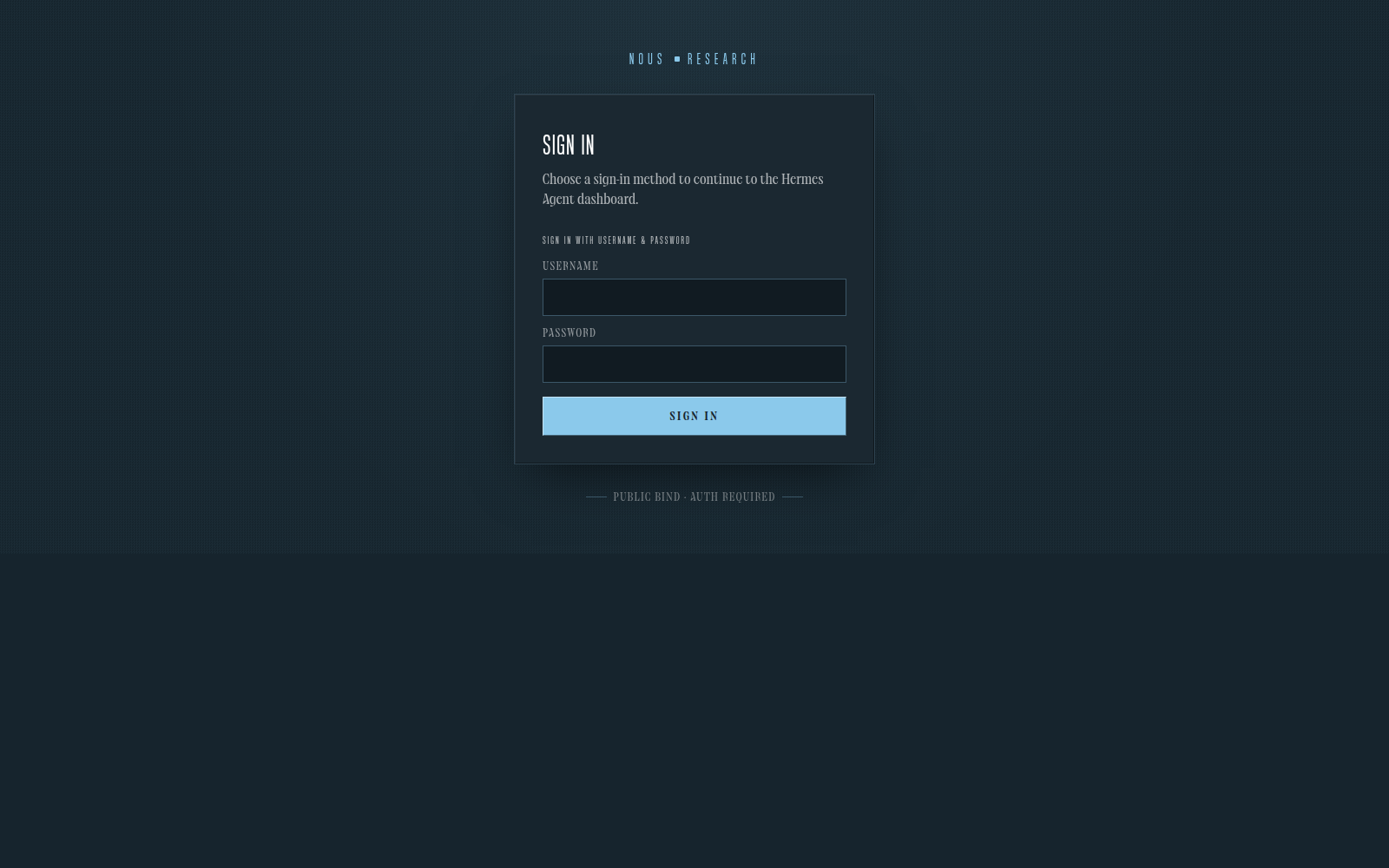 Web dashboard with chat interface, run history and usage statistics